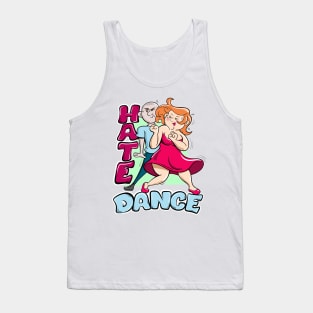 Funny Hate Dance Party Music Tank Top